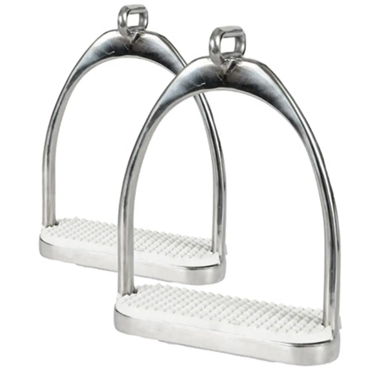 Jacks 825-4-3-4 Equestrian Offset Eye Stirrups, 4.75 in., Horse Riding Leg Fit Equipment