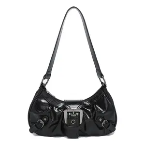 Y2k Purse Shoulder Bag For Women  Top Handle Handbag Small Goth Punk Hobo Clutch Purses Trendy Underarm