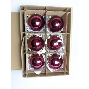 Vintage Burgundy Red Christmas Ornaments