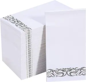 200 Pack Paper Napkins Guest Towels Disposable  3-ply Dinner Napkins Disposable Soft, Absorbent,  for Kitchen, Wedding, Parties, Dinners or Events()