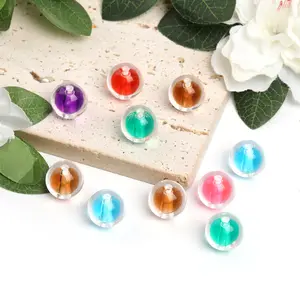 【B45】Acrylic beads-in-beads homemade beaded bracelet jewelry diy braided necklace hair accessories material ​ diy craft