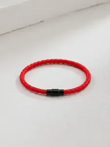 Magnetic Buckle Design Braided Bracelet, Simple Style Plain Color Bracelet for Men & Women, Bracelet for Couples, Fashion Accessories for Daily Wear