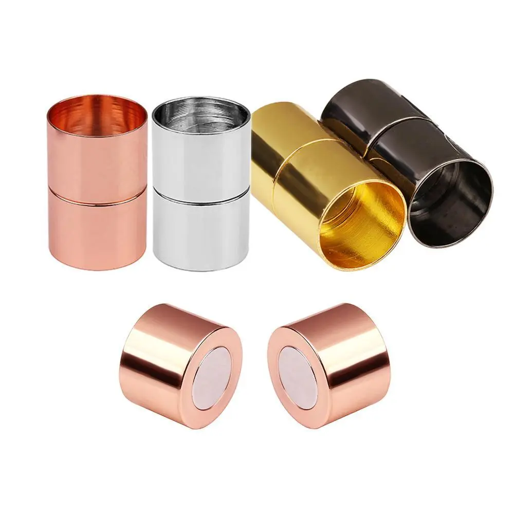 5sets Gold Color Strong Magnetic Clasps Fit 3/4/5/6/7/8/10/12mm Leather Cord Bracelet Connectors For Jewelry Making