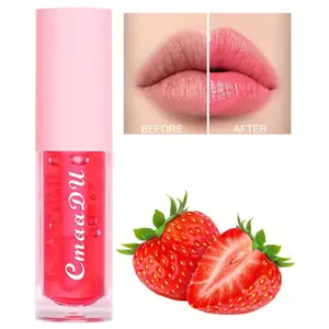 Strawberry Fruit Flavor Moisturizing Color Changing Lip Glaze