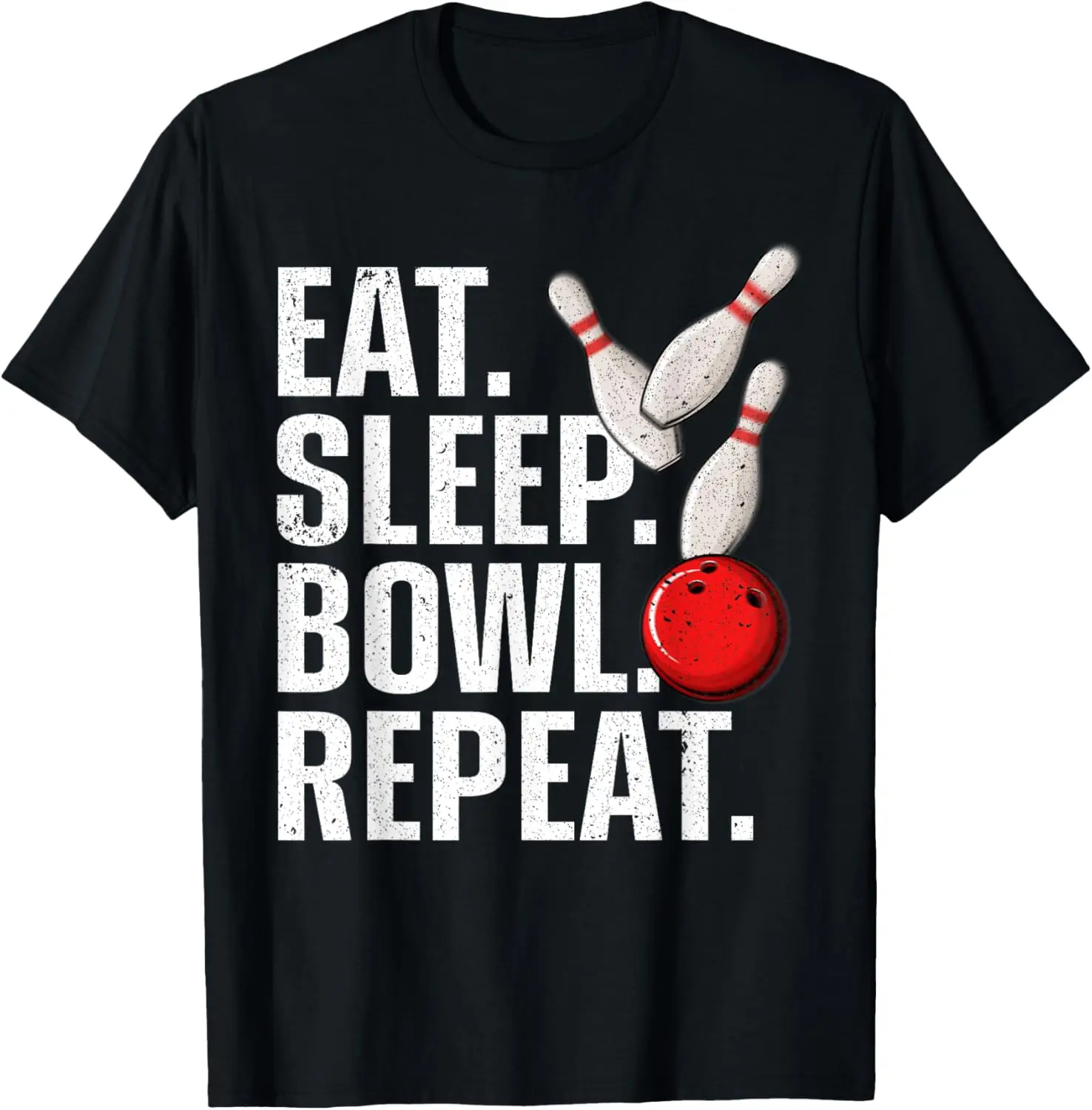 100% Cotton Cool Bowling For Men Women Bowling League Team Sports Bowler T-Shirt
