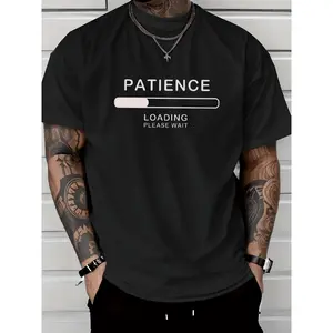 Patient Loading Cotton Men's T-shirt Comfortable Edition