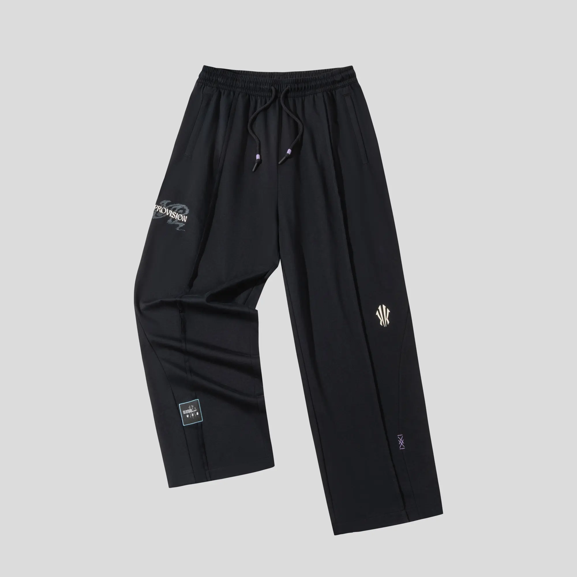 [Back to School] ANTA Unisex KAI Knit Track Pants Kyrie Ivring Sports Running Basketball Exercise Black Gray BTS