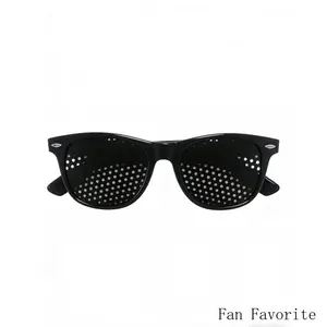 Buy 2 get 1 free (send 3 items) - Lightweight Full Hole Pinhole Glasses for Kids & Adults – No Prescription, Eye Care for Screen Timeblack pinhole glasses, unisex, minimalist, lightweight, trendy