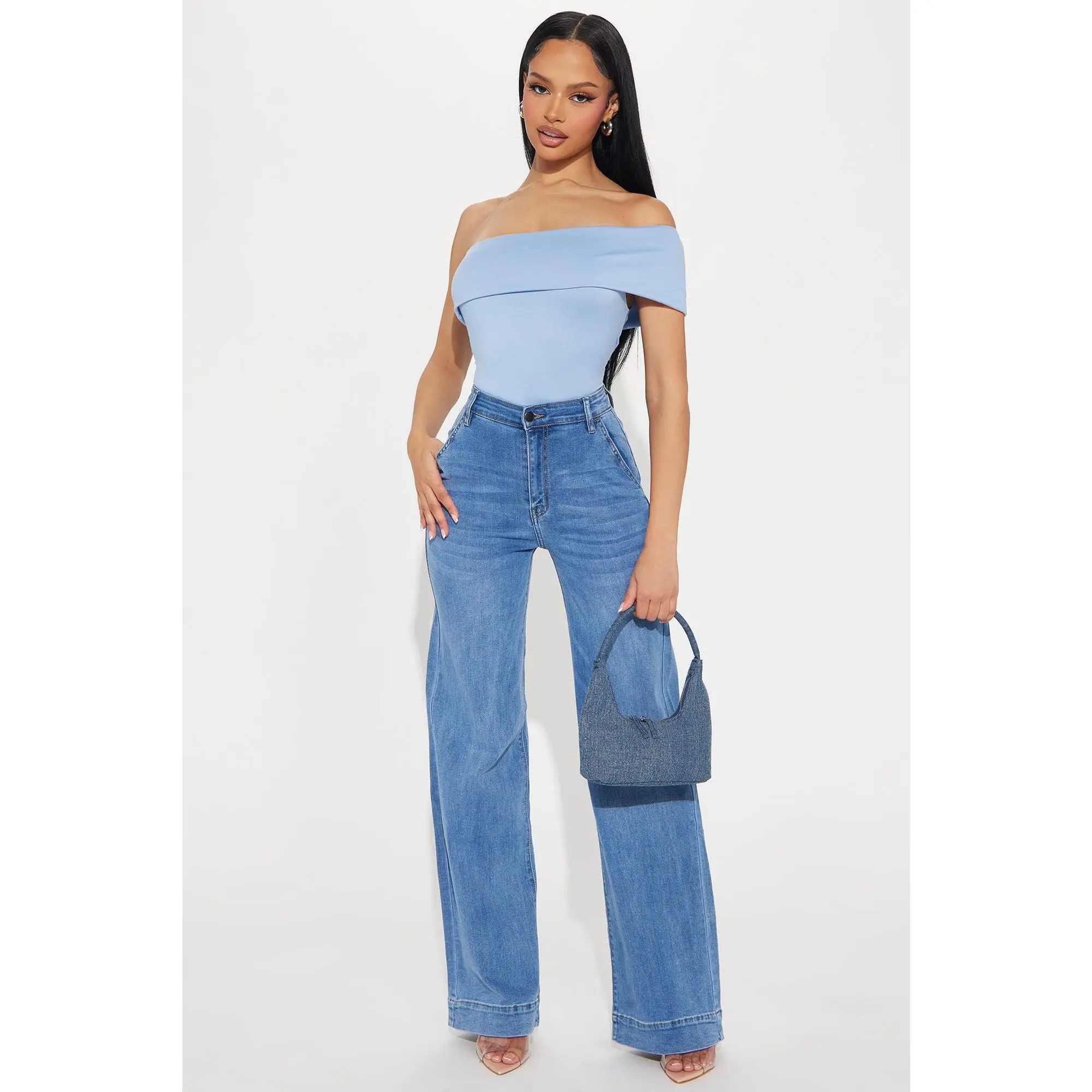 Margot Stretch Trouser Jeans - Medium Wash