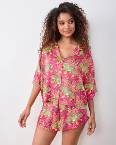 Bagheera - Eco Satin Sweet Dreams Set - Hot Pink