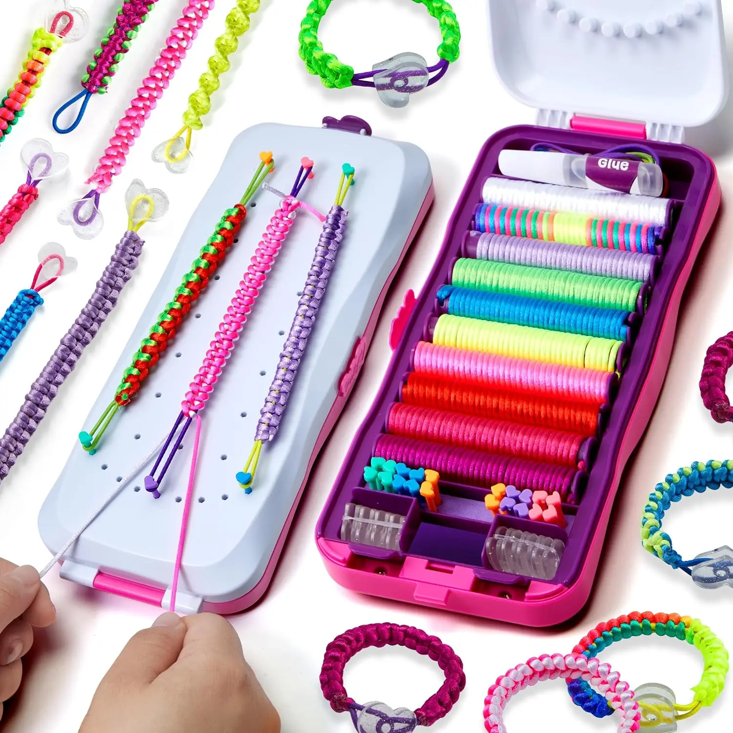Friendship Bracelet Making Kit for Girls - Crafts for Girl - String Bracelets Maker - Gifts for 8-12 Year Old Kid - Birthday Gift Ideas