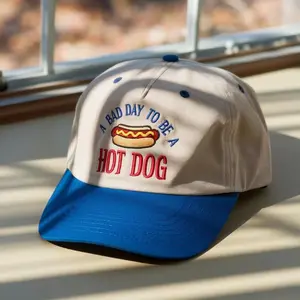 Bad Day To Be a Hot Dog Embroidered Two Tone Hat