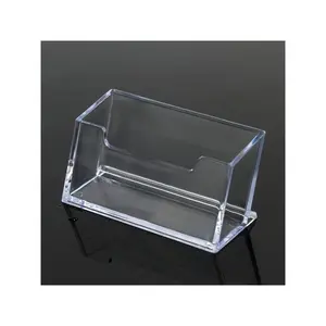 Transparent Business Card Holder/Desktop Organizer Acrylic Display Stand Box/Office Essential Supplies Desk Accessories-Bead Storage