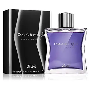 Rasasi Men's Daarej  Pour Homme EDP Spray 3.3 FL.OZ Fragrance Oud Fragrance Discovery Set Aromatic Amberwood