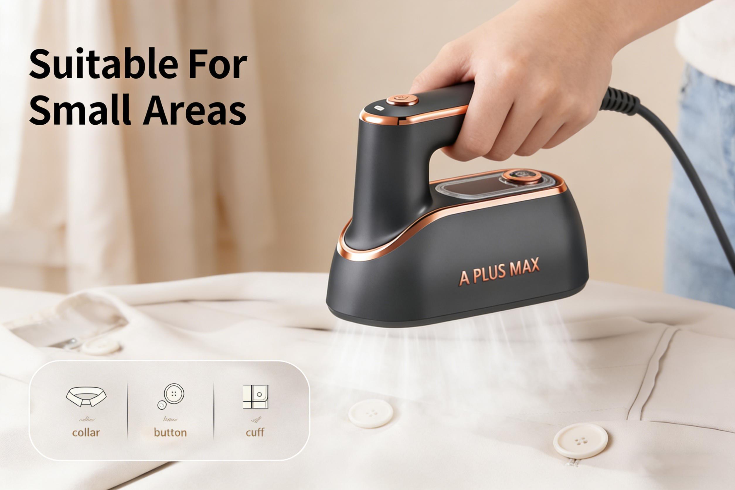 Travel Steamer for Clothes Portable Rotary Garment Iron Small Travel Steam Iron for Home, Dorm, College, 150ml Water Tank, Foldable Wrinkle Remover , 1 Piece