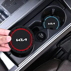2Pcs Silica GEL Car Interior Accessory Cup Holder Anti-Slip Insert Coaster Mat Auto Water Bottle Holder Pads Car Accessories For KN KIA RIO 3 K2 K3 K4 K5 Sportege Picanto Optima Soul Ceed Sorento Forte Stinger Cerato