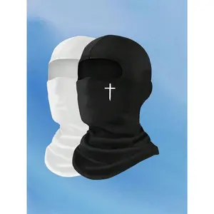 2pcs Unisex Balaclava Face Mask Cover, Suitable For Riding, Motorcycling, Daily Use, Hiking, Skiing, Travel
