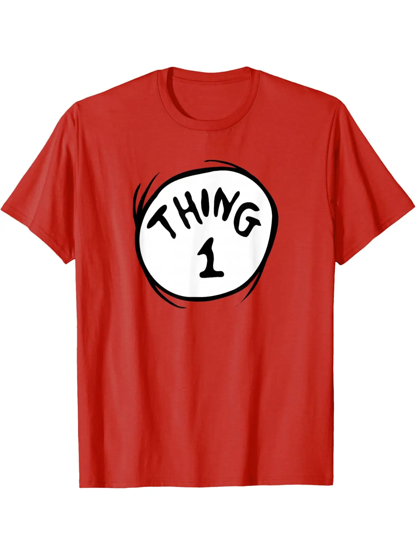 Dr. Seuss Classic Fitted T-shirt with Thing 1 emblem