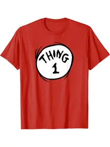 Dr. Seuss T-shirt with Thing 1 emblem