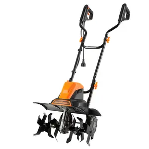 LawnMaster TE1318W1 Corded Electric Tiller 13.5-Amp 18-Inch Orange, Power, Cutting