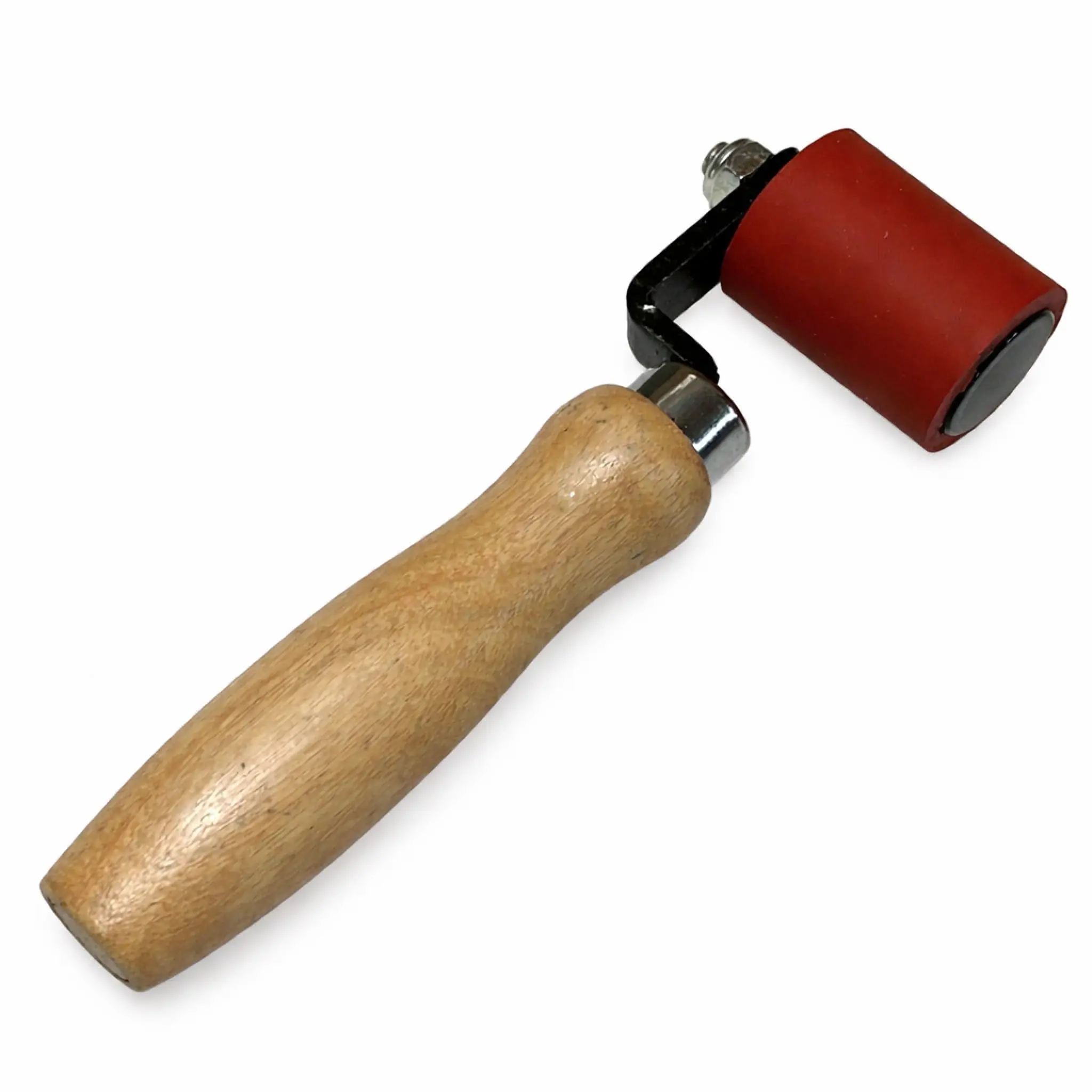 Silicone Seam Roller 1" x 2" with Wood Handle for PVC/TPO/EPDM Roofing