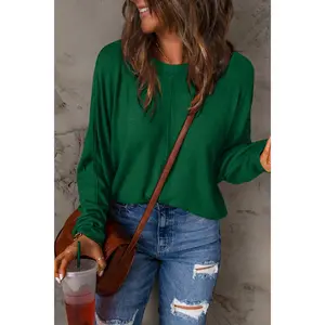 Double Take Full Size Round Neck Long Sleeve T-Shirt Basic Top
