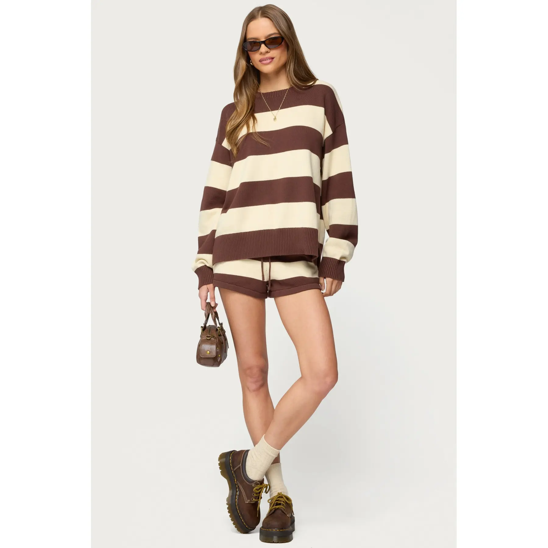 Riley Striped Knit Shorts