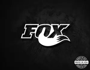 Fox Shocks Decal, Vinyl Die Cut Sticker, 100% Made In USA