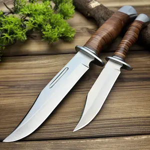 Durable Outdoor Utility Tool with Comfort Grip Handle & Premium Leather Sheath – For Camping Adventures