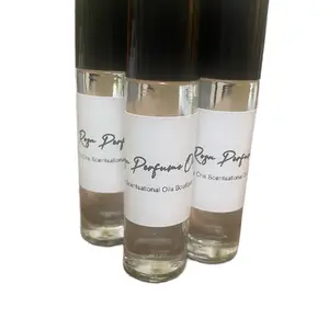 Rosa Perfume Oil (Inspired by D. Exclu) - 10ml Roll-On Bottle, Seductive and Romantic Fragrance with Notes of Litchi, Turkish Rose, Vanilla, and Woody Accords