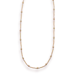 Dainty Sutton Necklace in Gold with Silver