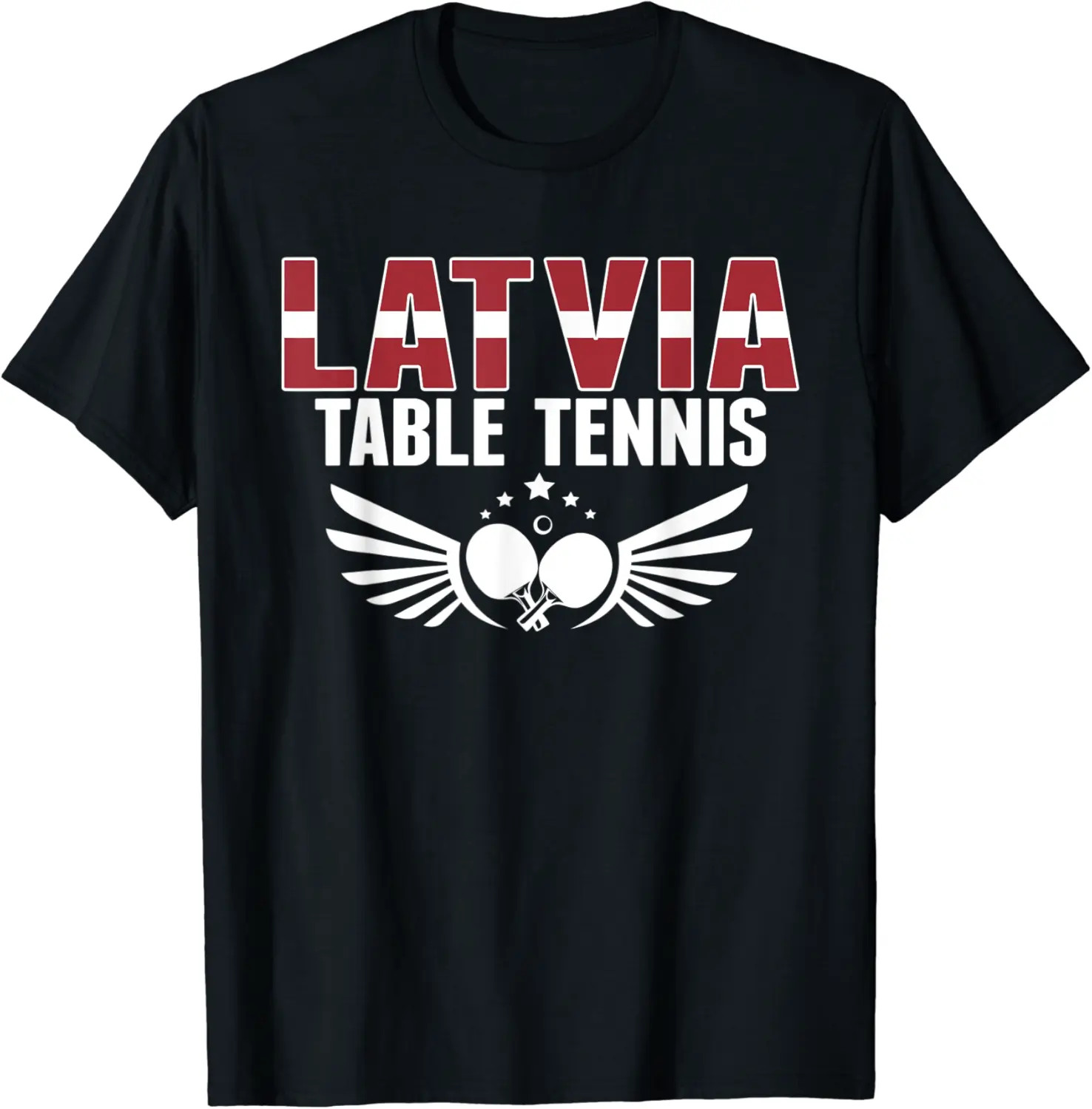 Latvia Table Tennis Lovers - Support Latvian Ping Pong Team T-Shirt - Dilpreetka Shop 97B0BM5WN2V3
