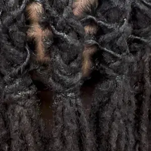 “30PCS Handmade Dreadlock Extensions – Soft Natural Black Locs – Easy Install – 12-16 inch’’