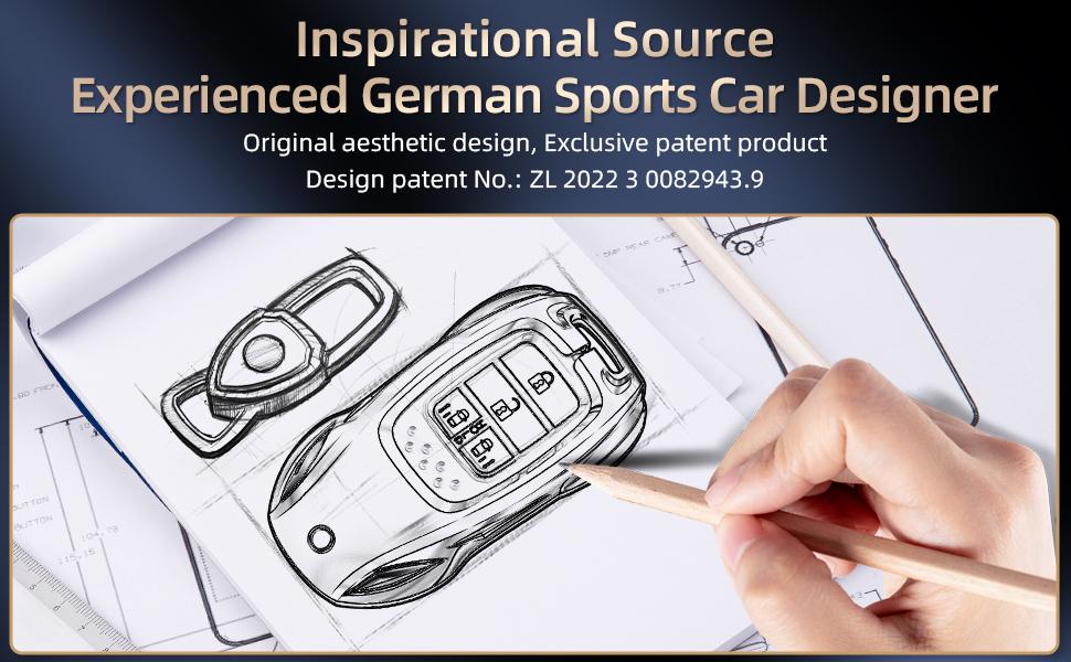 for Honda Key Fob Cover with Keychain - 2025 2024 2023 2022 2021 2016-2020 Civic Accord CR-V Pilot HR-V Ridgeline Odyssey Passport Key Fob Case Protector (Classic Black,For Honda-B)