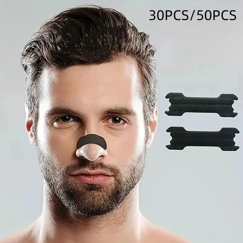 Sleep Aid Nasal Strips, Nasal Breathing Patch, Snoring Strips, 30/50/100 Pieces Sleep Massage Nose Stickers, Relieve Nasal Congestion, Suitable for Men and Women, Comfortable, Breathable, Durable, Gentle, Lightweight