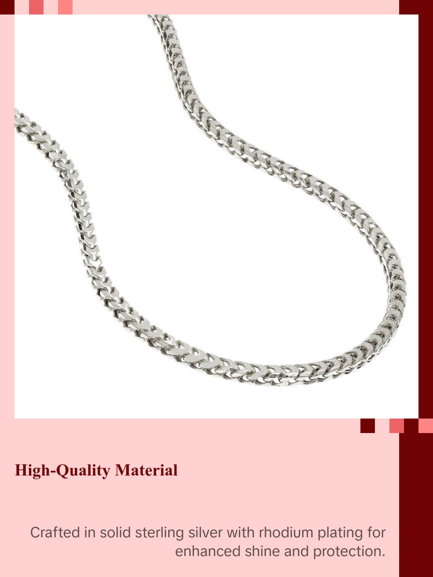 3.5mm Silver Franco Chain
