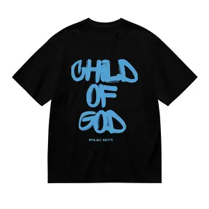 Uplifting Graphic Hoodie, Tops Has Front Small "CHILD OF GOD" & Back Large "CHILD OF GOD" with "PSALM23" Design, Hooded Neck Regular Fit Hoodies, Size(S - 2XL)Men's T-shirts