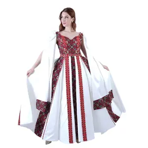 Intricate Tatreez Embroidery Ball Gown: Elegance and Cultural Heritage