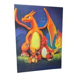 Pokemon Charizard, Blastoise & Venusaur evolutions (3in1) 3D holographic lenticular poster