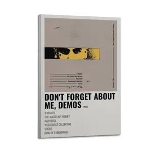 Dominic Fike Don't Forget About Me Demos Modern Art Deco Painting Art Poster Wall Decoration Wall Poster Art Wall Rich Art Painting Corridor Art Painting Decoration wall decor