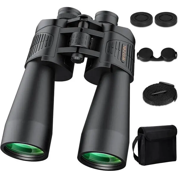 20x70 Binoculars for Adults High Powered - WOZEL HD Bird Binoculars with Clear Low Light Vision - Powerful Binocular for Bird Watching Hunting Travel Outdoor Hiking - Christmas Birthday Gifts for Men
