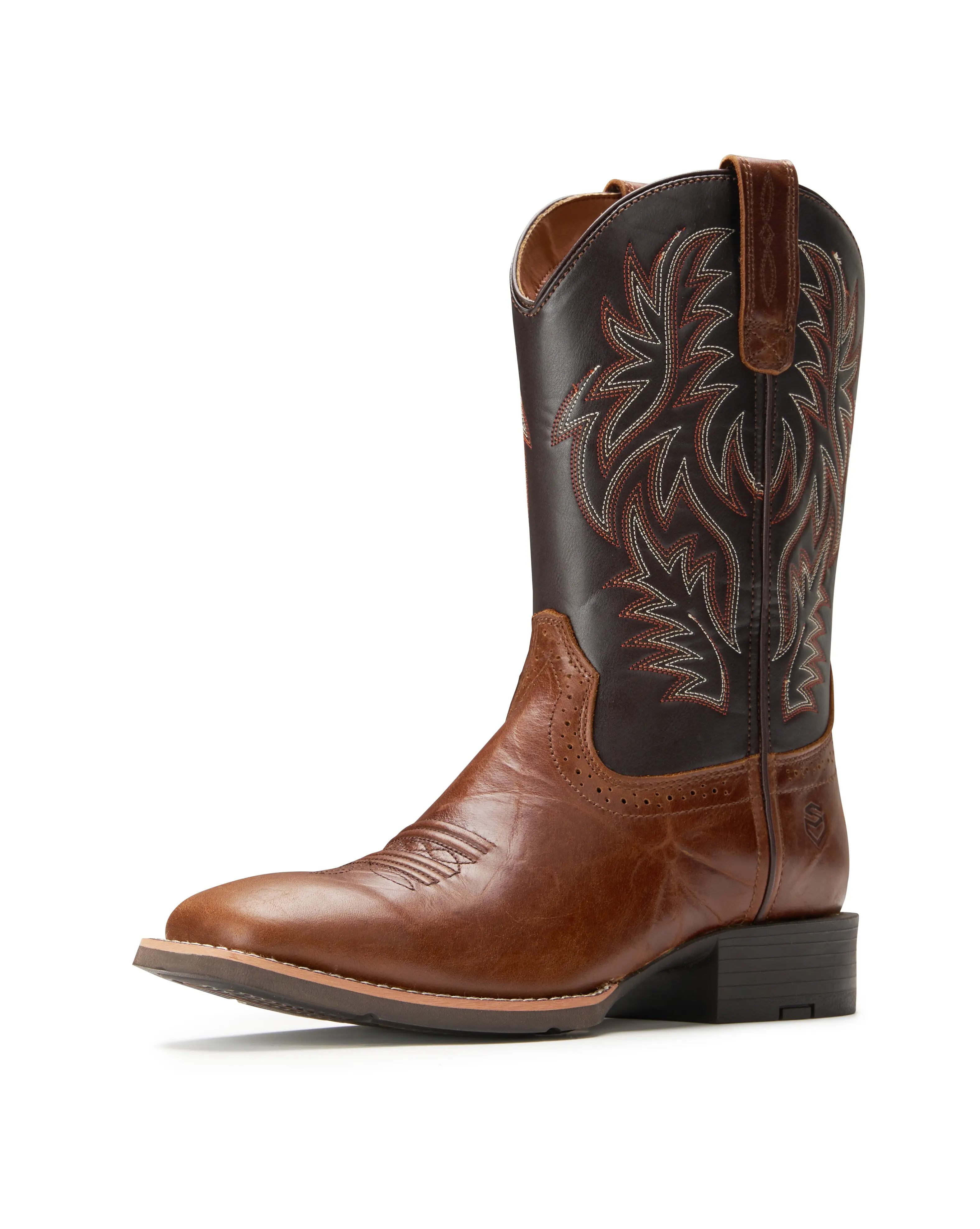 Cowboy Boots For Men - Mens Sport Wide Square Toe Western Boot,Oil/Slip Resistant,Durable Fashionable Classic Pull on 10 Inch Wellington Boots - Soft Toe
