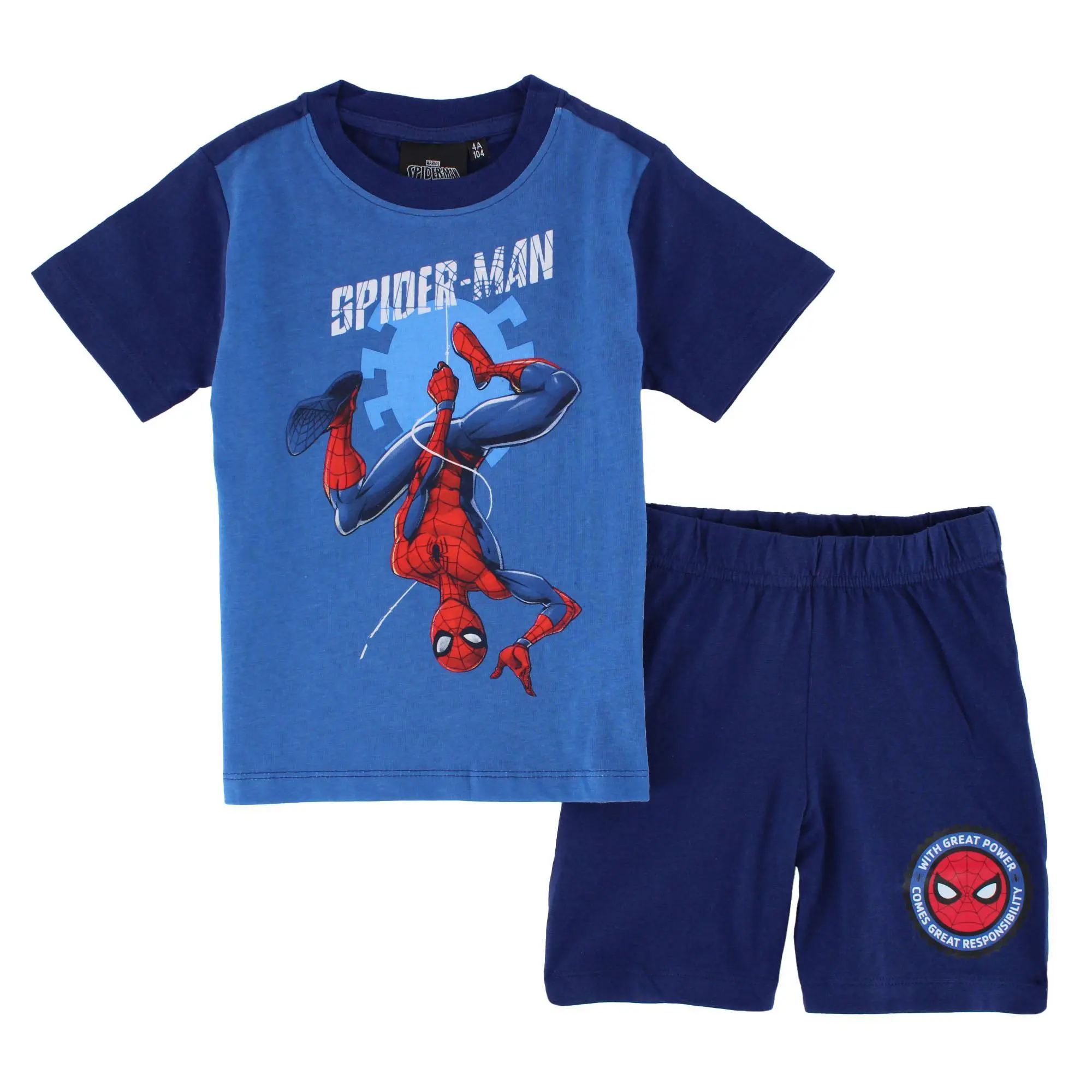Textiel Trade Boys Toddler Spiderman Short Pajama Set, Long Leg Pajama Sets, Sleepwear Set, Cartoon Colorful Sleepwear