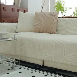 【MeridianHome】Solid Color Sofa Cover, 1 Count Thickened Non-slip Sofa Cushion Cover, Dustproof Sofa Protector, Couch Sofa Protector for Home Living Room Office Washable Sofa Slipcover