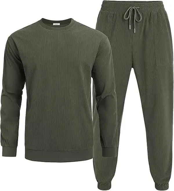 COOFANDY Men's Tracksuit 2 Piece set men Sweatsuit Set Long Sleeve Pullover Athletic Suit For Sports Casual Fitness Jogging Gift Ideas
