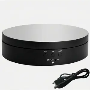 360° Motorized Rotating Display Stand Electric Turntable Photography Show Holder
