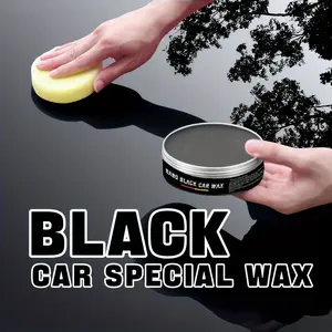 Easy Polishing, Premium Black Car Wax-Shiny Enhancer with Waterproof Protection for Smooth Car Paint Care