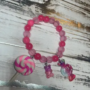 Candy-Licious Bracelet with Candy Charms, Colorful Beads, and Sweet Accessories