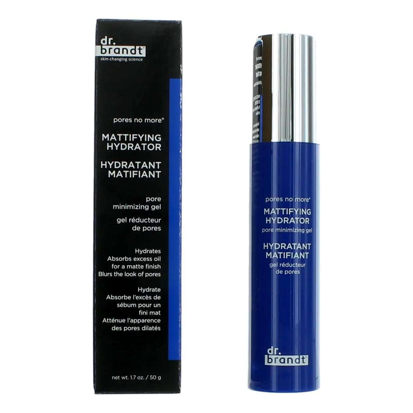 Pore Blurring Face Moisturizer, Lightweight Mattifying Gel for Oily Skin with 8-Hour Hydration - 1.7 oz, Moisturizers