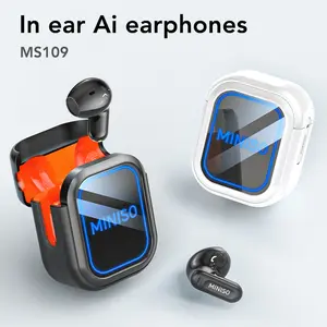MINISO MS109 Bluetooth 6.0 Earphones High Fidelity, In Ear Earbuds,Waterproof Wireless Earphones | Suitable for Office, Sports, Study and Audio Calls | Built-in Microphone | Gaming Bluetooth Earphones